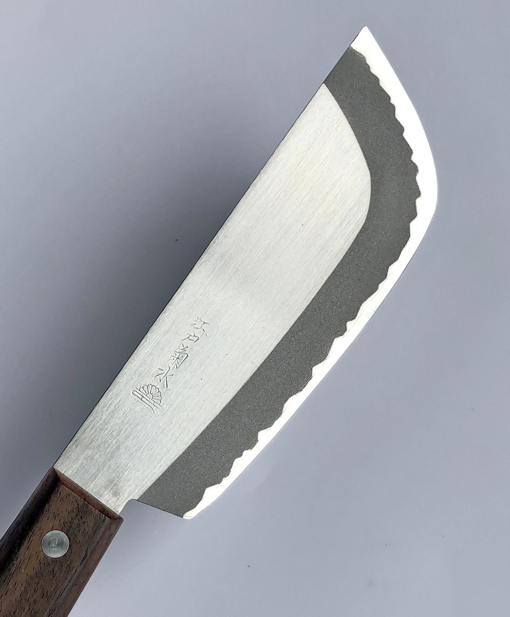 かぼちゃ切包丁 Amazon｜江戸菊水 楽々カボチャ切庖丁 150mm ｽﾃﾝ特殊鋼割込